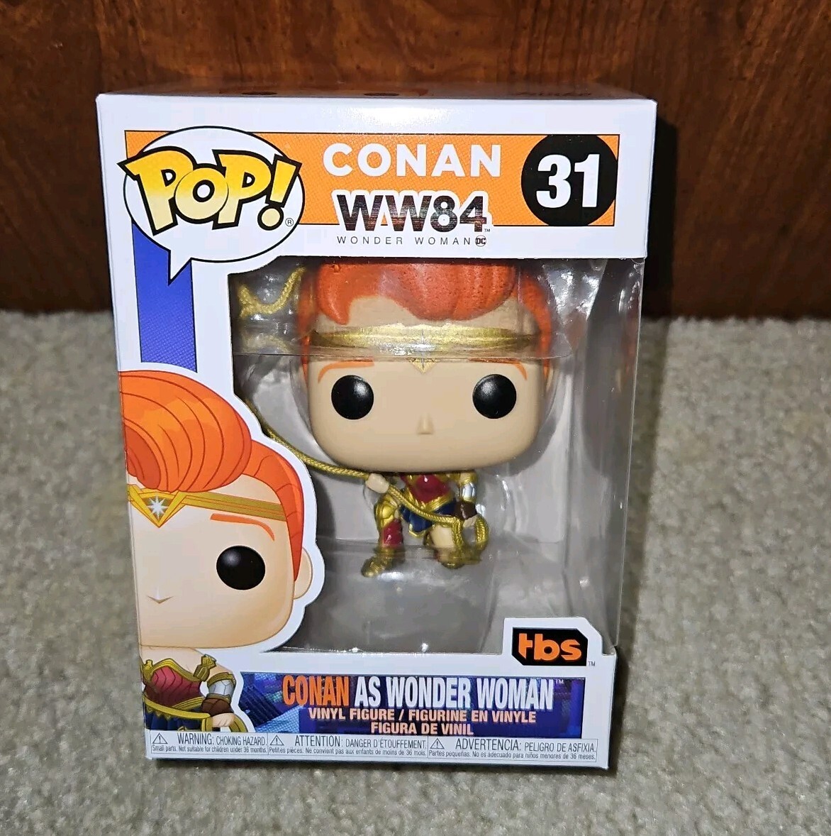 Funko Pop 31 Conan As Wonder Woman 84 Vinyl Figure Ww84 Tbs Sdcc 2020 New!
