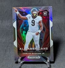 Carlos Boogie Basham Jr. Silver All American Rookie 2021 Prizm Draft Picks Card