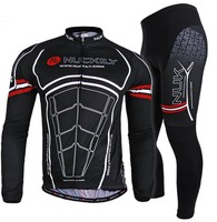 Pro Men's Bike Club Long Sleeve Tops Jersey Pad Pants Cycling Sports Wear Sets Pro Men's Bike Club Long Sleeve Tops Jersey Pad Pants Cycling Sports Wear Sets