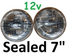 7" Sealed Beam Hi-Lo 12V 75/50 Ford F100 F150 F250 F350 Bronco Pick Up Headlight