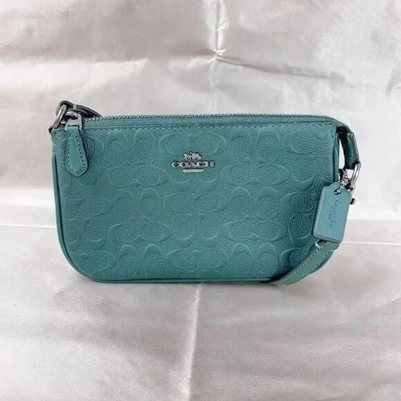 Used COACH C7362 NOLITA 19 IN SIGNATURE LEATHER IN FOREST | eBay