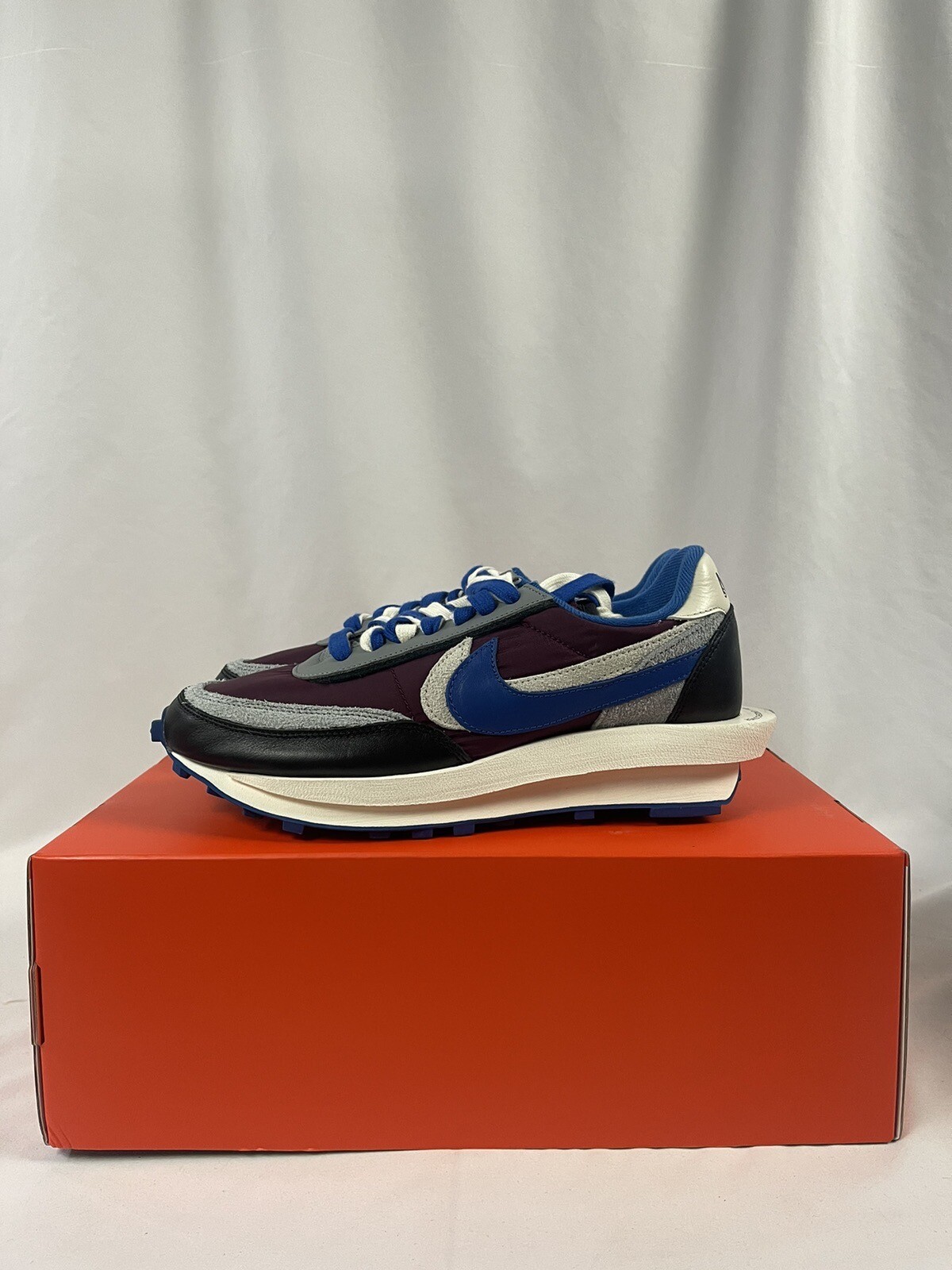 SACAI X NIKE Nike x Sacai x Undercover LD Waffle Night Maroon Royal DJ4877 600 da uomo taglia 9