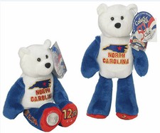 COIN BEAR 12 NORTH CAROLINA By Ltd Treasures Quarter Collectible 9" Bear - A1 