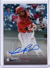 2023 Stadium Club Base Autograph Rainbow Foil Israel Pineda Rookie /10 NATIONALS