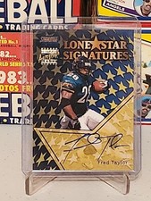 Fred Taylor AUTO 1999 Stadium Club Lonestar ON CARD Autograph SP Jaguars RARE 