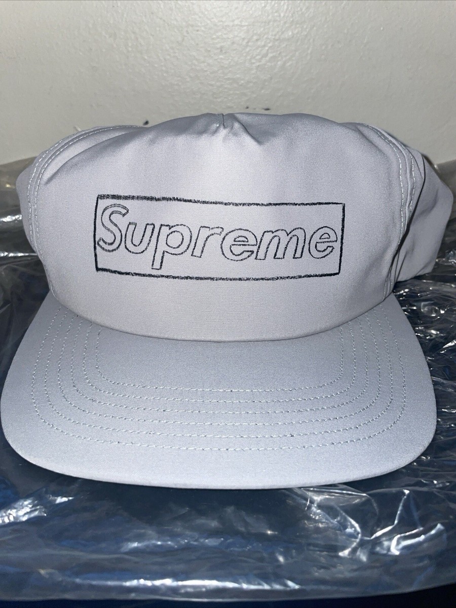 帽子 Supreme KAWS Chalk Logo 5-Panel SUPREME x KAWS Chalk Logo 5 Panel Hat Cap BLACK Adjustable