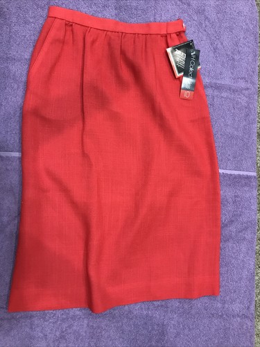 NWT Vintage Look JH COLLECTIBLES Red Blue & Tan Skirts sz 10 & 12 3 pc Lot - Picture 9 of 23