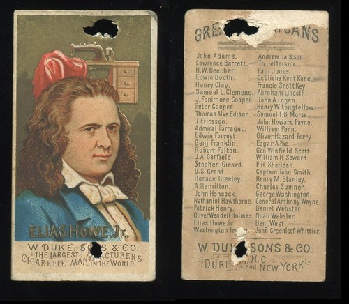 1888 N76 Duke #24 Elias Howe Jr — Raw