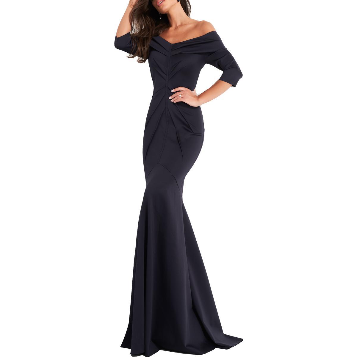 Jovani Solid Pintuck Formal Evening 