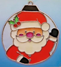 SANTA SUNCATCHER KIT Make Bake It Kids Craft Baking Crystals Christmas Craft