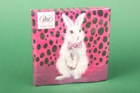 "Ihr Servietten \"Bad Hair Bunny\" Lunch Serviette 33X33 20 St. Ostern Osterhase"