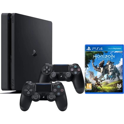 Sony PS4 Slim 500GB + 2 Controller + Horizon + Garantie