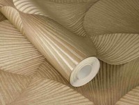 Vliestapete Rasch 3D-Effekt Grafik Art Deco Gold Metallic 608243 (4,30€/1Qm)
