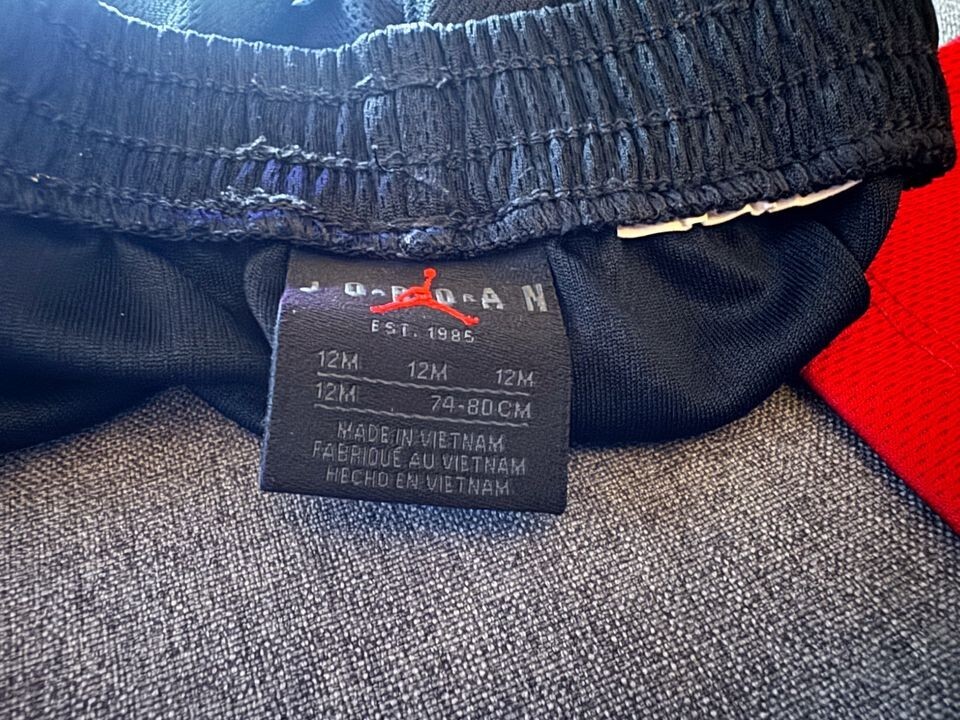 Toddler Nike Air Jordan Red Jersey and Black Shorts 12M eBay