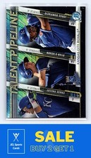 2017 Bowman Chrome #TPM-KCR Chase Vallot/Ryan O'Hearn/Jorge Bonifacio