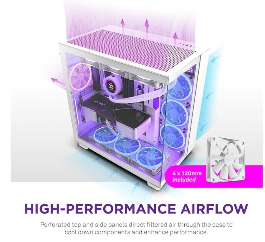 Custom Gaming PC i9-13900K 32GB DDR5 4TB + 10TB RTX 4070 Ti 12GB WiFi BT W11H - Image 3 of 3