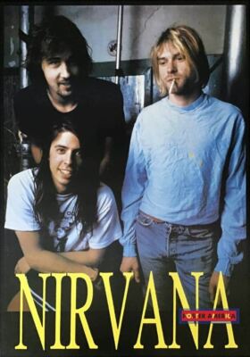 Nirvana Kurt Cobain, Dave Grohl and Krist Novoselic Poster 23.5 x