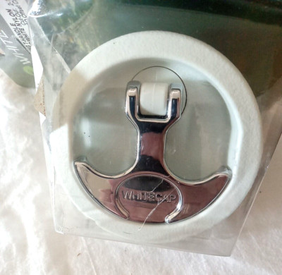 WHITECAP  NON-LOCKING T-HANDLE  CHROME PLATED ZINC/WHITE S-230WC
