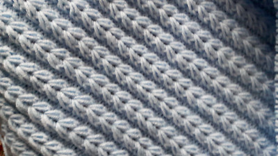 Babydecke/Wagendecke 100 x 100 cm - Hand gestrickt
