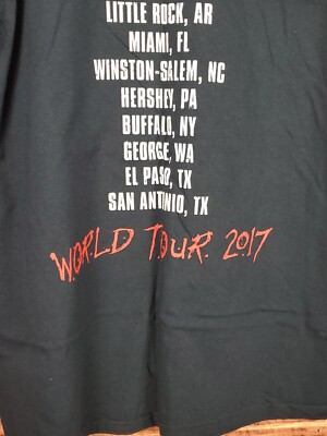 Guns N' Roses 2017 Not in This Lifetime Tour Concert T-Shirt GNR