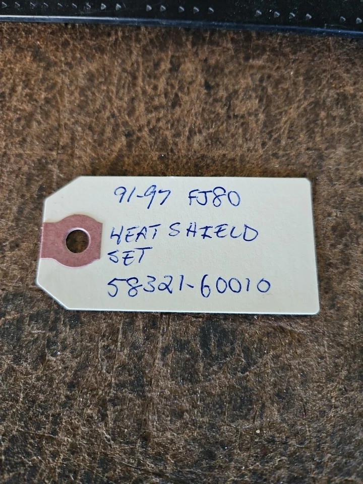 Juego de protector térmico catalítico 91-97 Toyota Land Cruiser FJ80 58321-60010 58041-60020 Foto 3 de 3