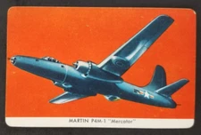 Martin P4M-1 Mercator 1957 Quaker Pack-O-Ten War Airplanes Jets Card (NM)