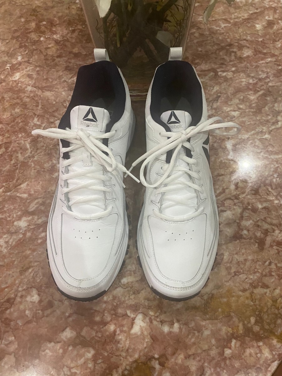 Mens New Reebok Ridgerider White Collegiate Navy Leather Shoes 120227746 Size 11 New Reebok Ridgerider Men main image 4