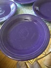 4 Homer Laughlin Fiestaware? Retired Purple Dinner Plates Made in USA 10.5" — photo 2