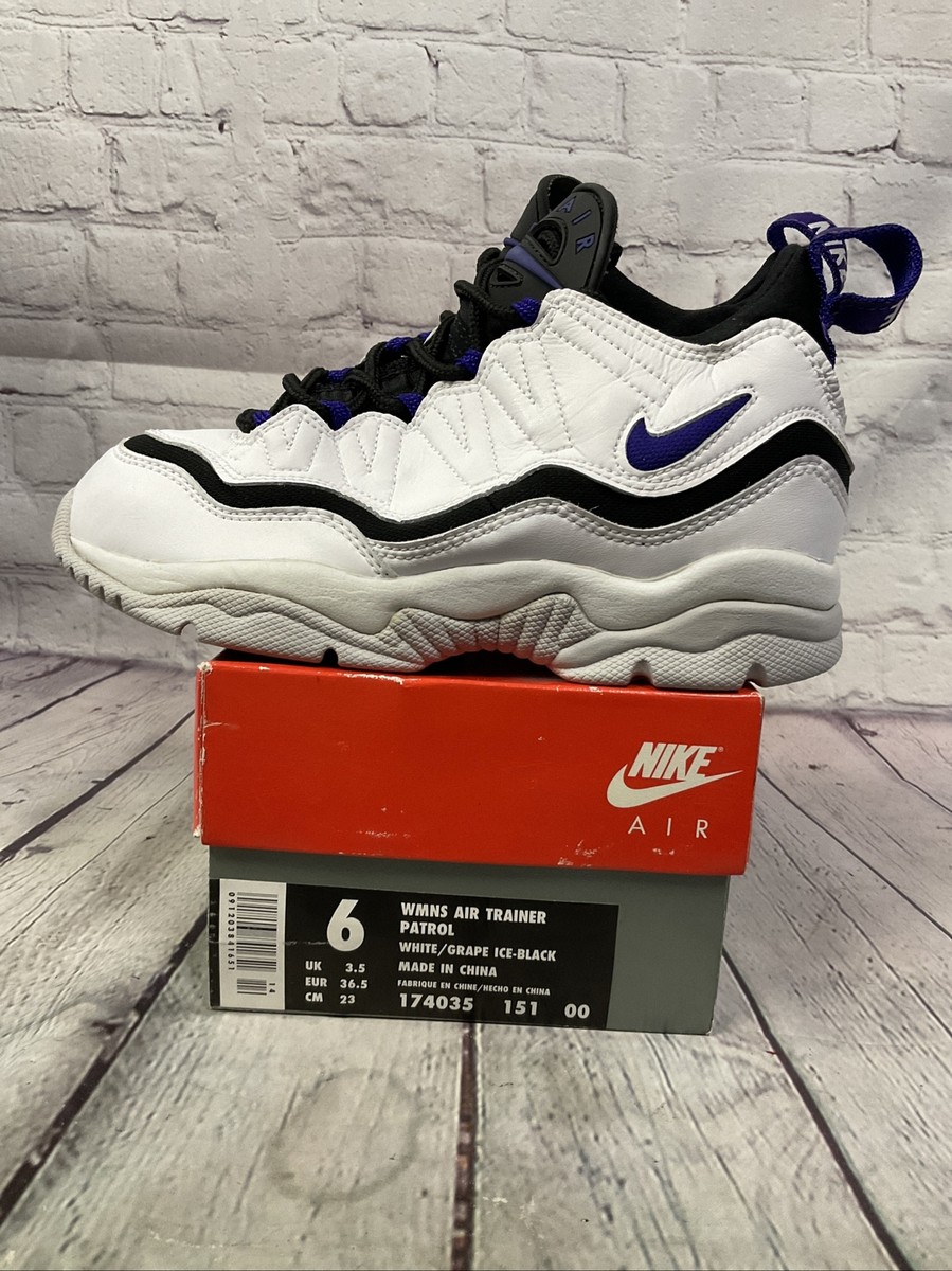 Nike Air Trainer Patrol Womens Athletic Shoes Size 6 White Black