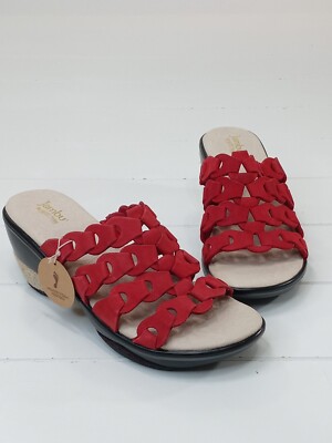 Jambu Romance Platform Women Sport Wedge Memory Foam Leather Sandals Size 9 M