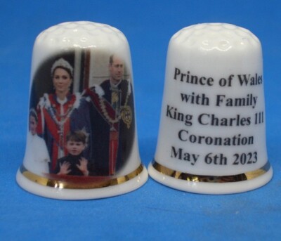 China Fingerhut - Prinz William & Familie bei der Krönung 6. Mai 2023 - Kuppelbox