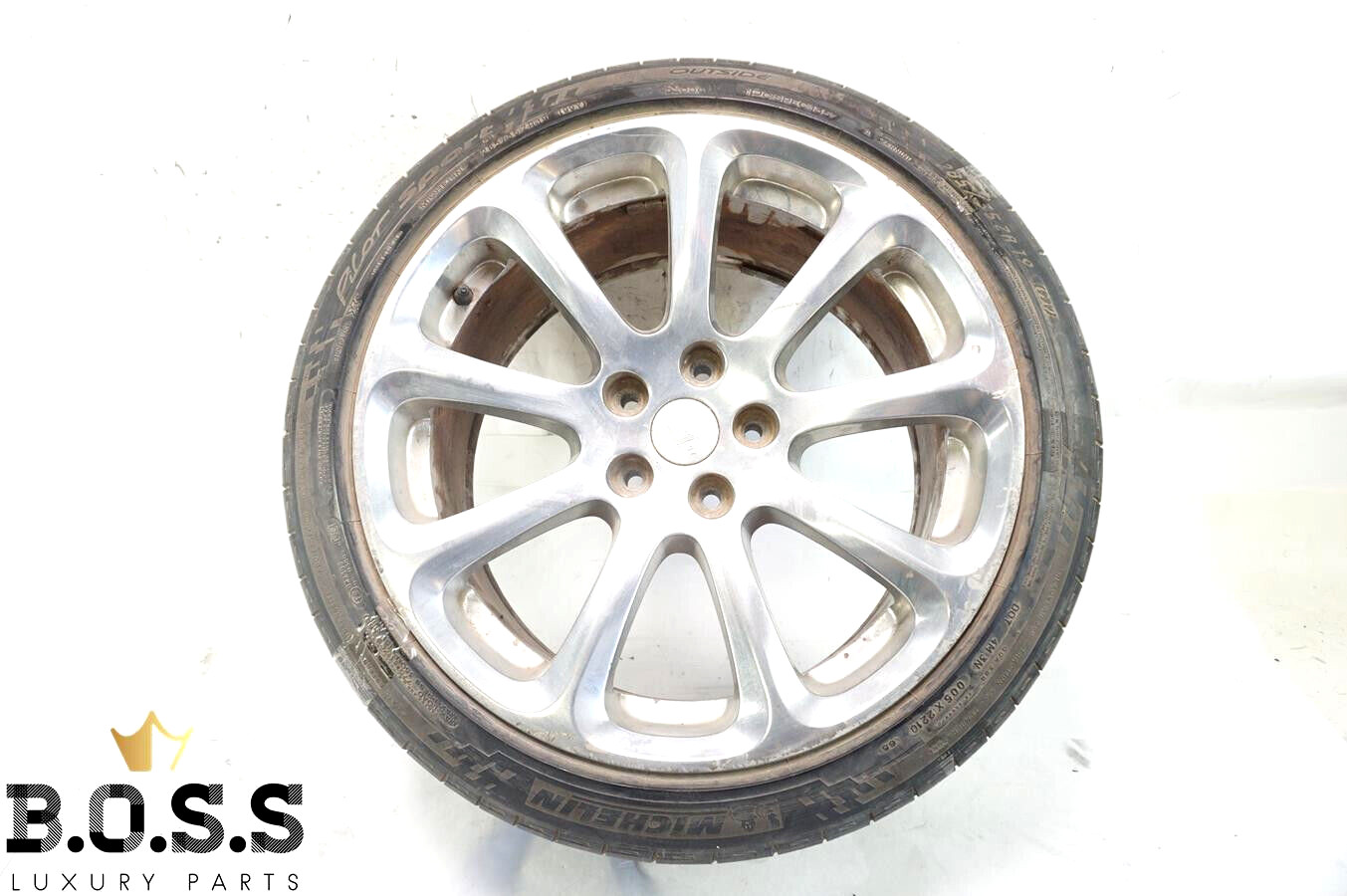 06-12 Maserati Quattroporte M139 Wheel Rim Chrome w/ Tire OEM