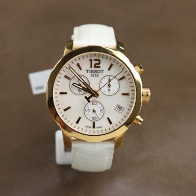 Tissot Quickster Chronograph Mother of Pearl Dial Ladies Watch