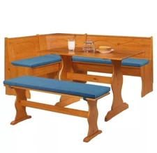 Linon Polyester Cushion Set for Chelsea Nook in Blue (Nook NOT Included)