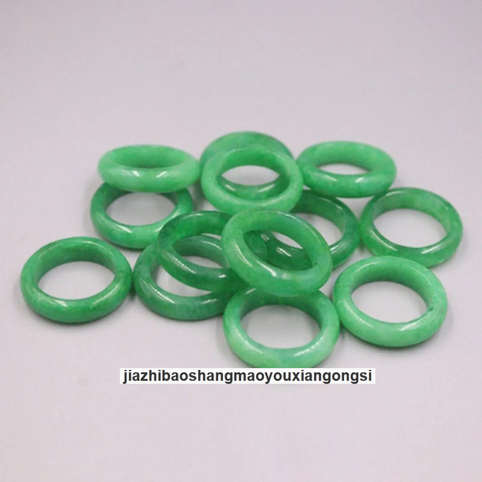Women's Genuine Green Jadeite Ring Size 7-10 Real Heated Jade Band