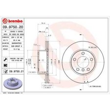 BREMBO 2x Bremsscheibe vorne 284 Innenbel�ftet f�r BMW 1er F20 F21 2