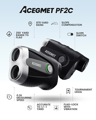 ACEGMET 870 Yards Laser Range Finder Golf Rangefinder Slope 6X