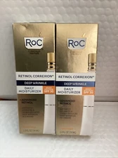 2x RoC Retinol Correxion Deep Wrinkle Daily Moisturizer Cream 1oz Exp10/24