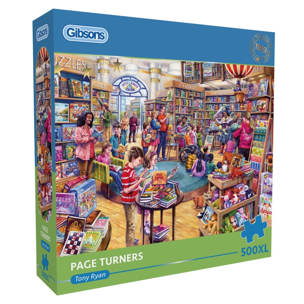 Gibsons Page Turners by Tony Ryan 500 piece extra large jigsaw puzzle