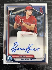 2024 Bowman Chrome #CPA-BK Barrett Kent 1st Auto Los Angeles Angels