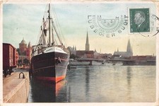 AK Lübeck Hafen Lübecker Bucht Schiff Postkarte 1930