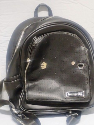 Black Loungefly Mini Backpack (Pins Included) EXCLUSIVE DROP: Loungefly Disney Villains Pin Trader Mini  main image 2