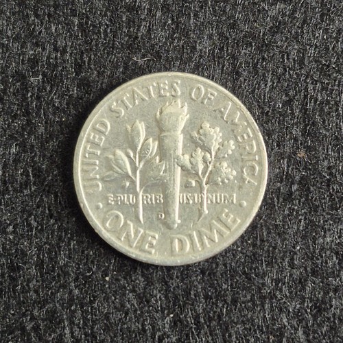 1956-D Roosevelt Silver Dime VF - Bild 6 von 6