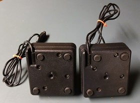 One Pair (2) Atari 2600 1977 Heavy Sixer CX-10 Joysticks with Hex Discs   READ!