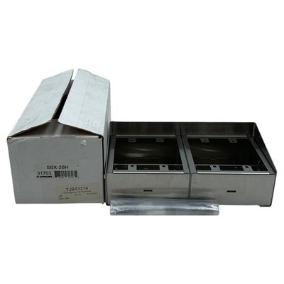 Aiphone SBX-2BV Surface Mount Stainless Steel Enclosure