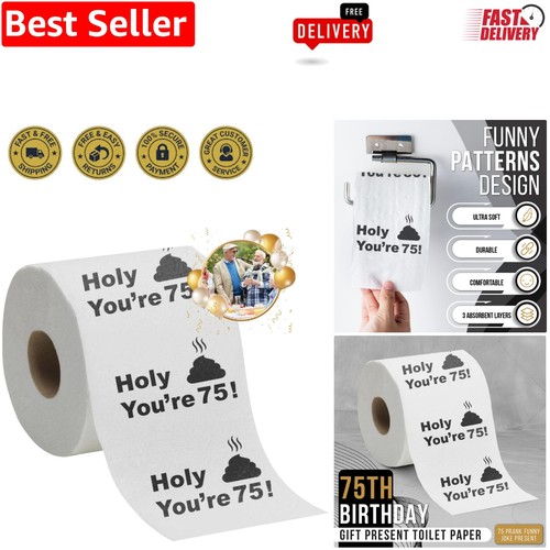 Hilarious 75th Birthday Toilet
