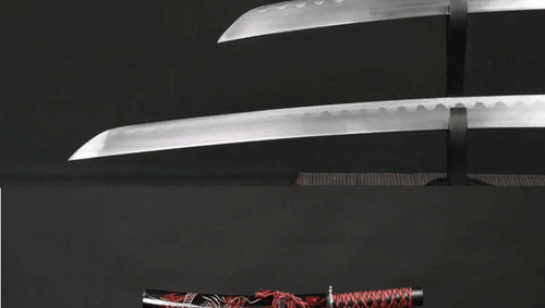 3 pcs Japanese Samurai Sword Set- Katana Wakizashi Tanto 1045 Carbon Steel Blade - Picture 10 of 13