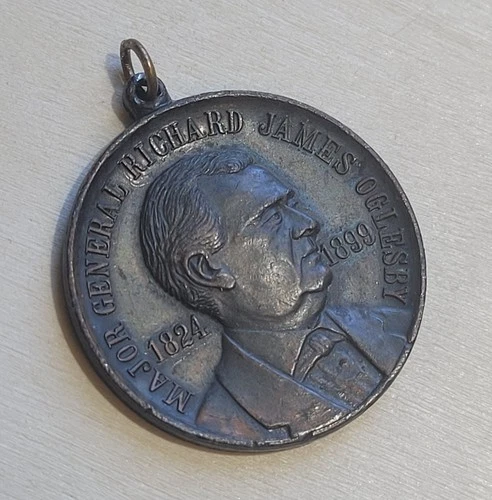 1916 Major General Richard James Oglesby Illinois State Fair Commemorative Medal
