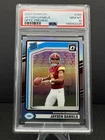 2024 DONRUSS OPTIC PREVIEW HOLO PRIZM #389 JAYDEN DANIELS RC RATED ROOKIE PSA 10