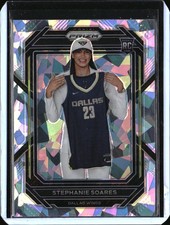 2023 Panini Prizm WNBA Cracked Ice RC #136 Stephanie Soares Dallas Wings